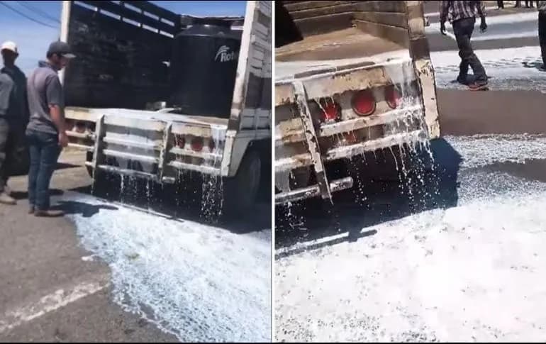 Productores tiran miles de litros de leche en Los Altos de Jalisco