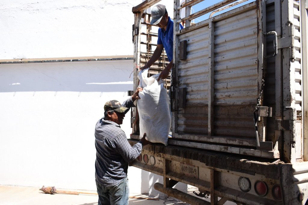 Ganaderos reciben sacos de alimento con proteína como parte del Plan Estratégico del Gobierno de Sonora