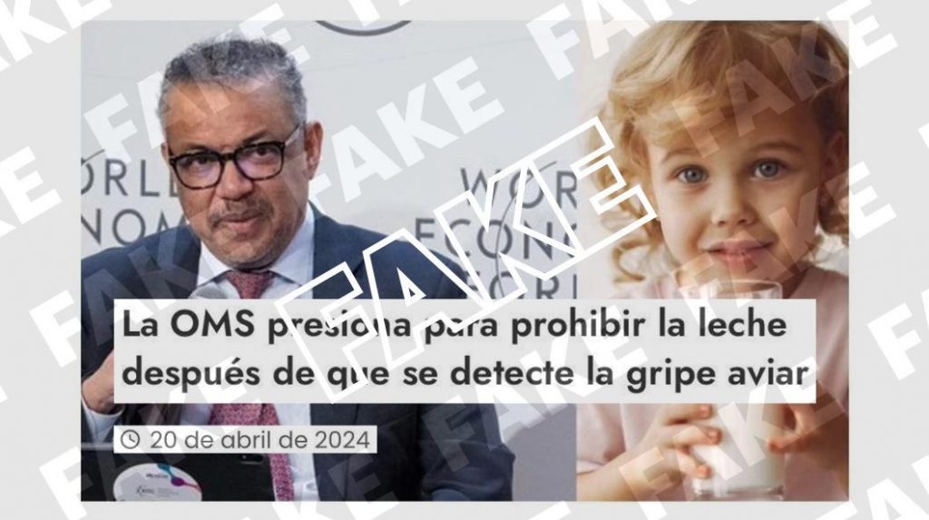 La OMS no está «presionando» para prohibir la leche por contener gripe aviar