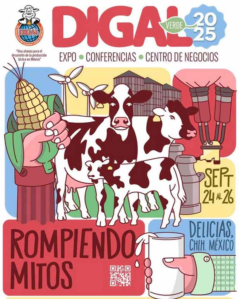 Empieza la cuenta regresiva para el evento más importante del sector lechero, DIGAL 2025, no te lo puedes perder, del 24 al 26 de septiembre