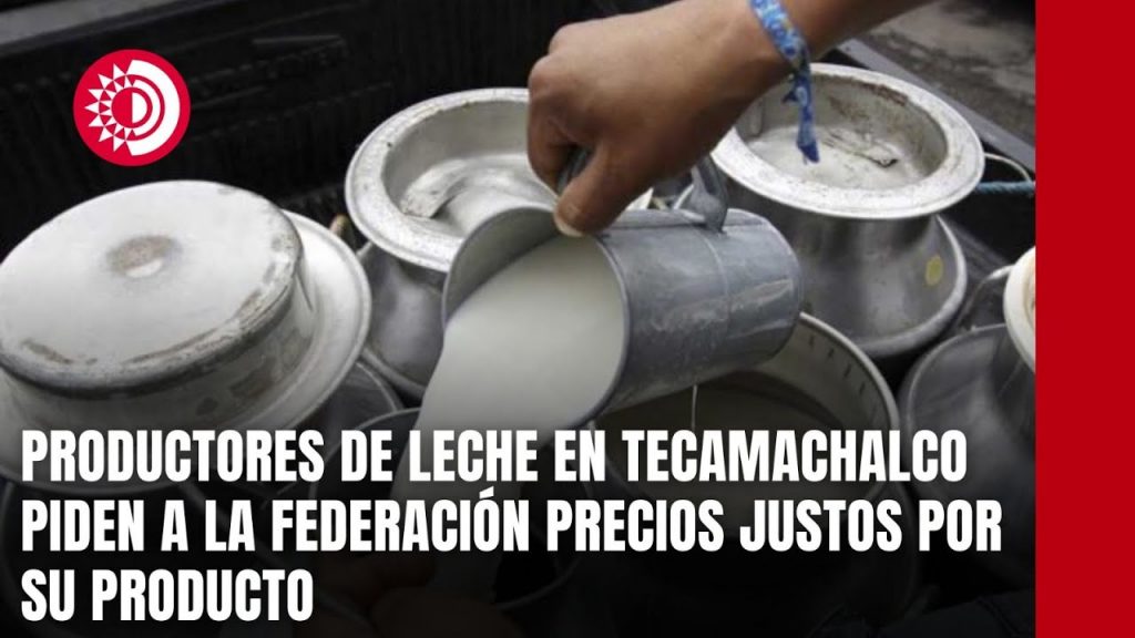 Productores de leche en Tecamachalco piden a la federación precios justos por su producto