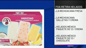 Retiran Helados Mexicanos por Ingrediente No Declarado