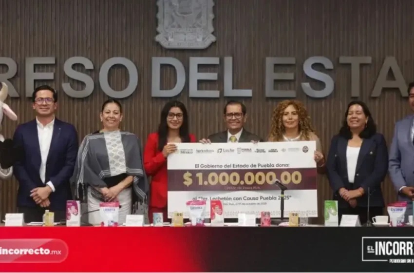 Millonaria Donación de Leche en Puebla