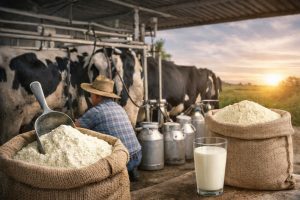 Mazatlán cae la leche fresca y crece la leche en polvo