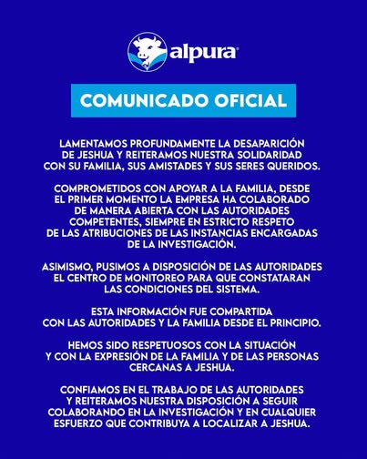 Alpura rompe el silencio por desaparición de Jeshua1