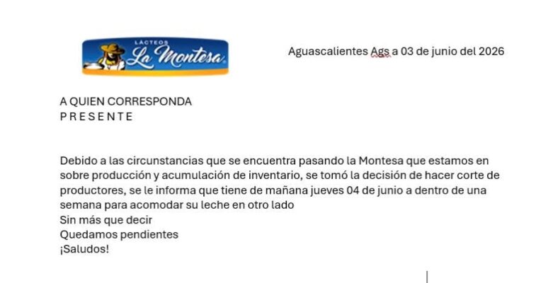 Crisis en Aguascalientes Cortan el recibo de leche1