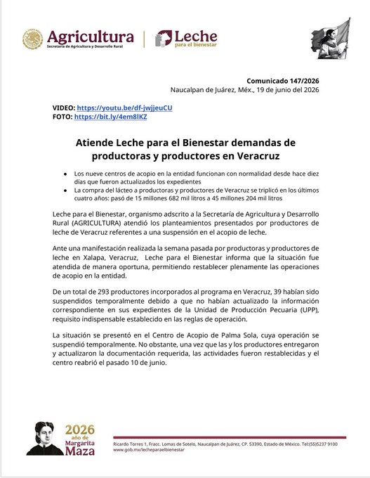 Fin al caos Leche para el Bienestar reactiva acopio1
