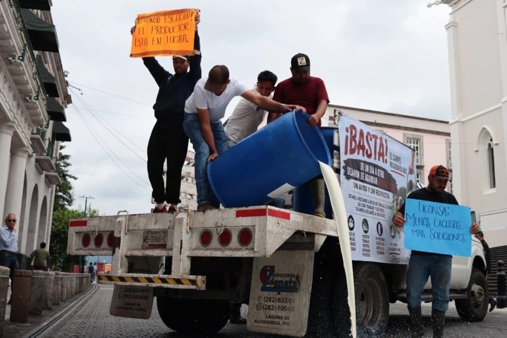 Grave crisis en Veracruz Ganaderos tiran su leche
