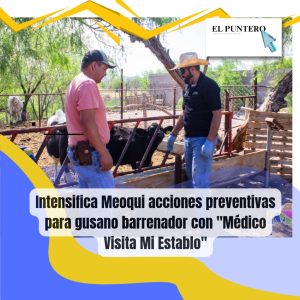 Meoqui intensifica la prevención contra el gusano barrenador con el programa Médico Visita Mi Establo