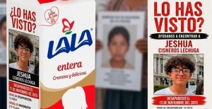 Padre de un joven desaparecido propone a Grupo Lala incluir fichas de búsqueda en sus envases de leche