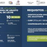 Programa de abasto social abre registros de leche subsidiada en Lerdo