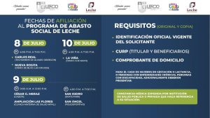 Programa de abasto social abre registros de leche subsidiada en Lerdo