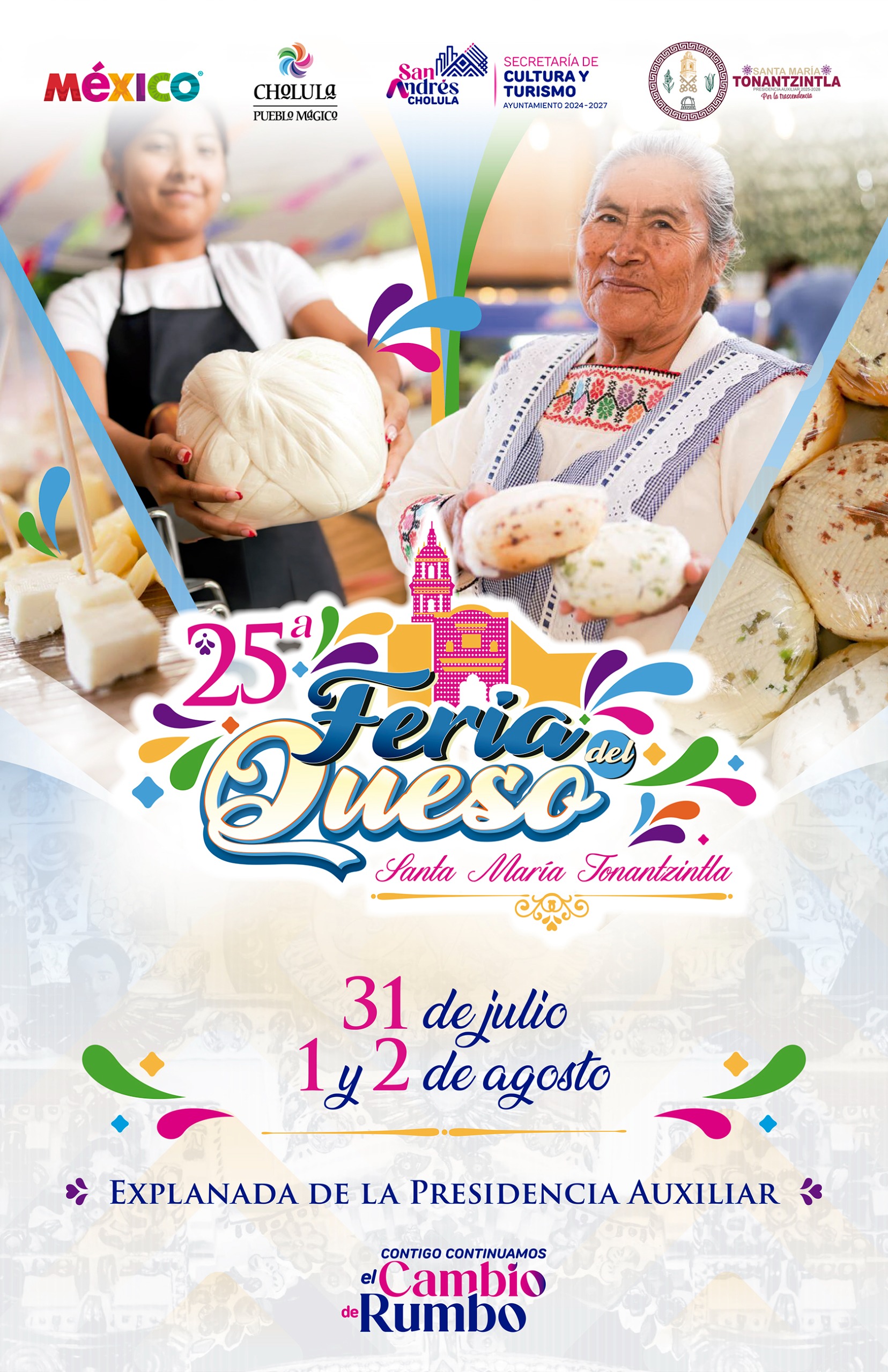 Santa María Tonantzintla celebra 25 años de tradición quesera Santa María Tonantzintla celebra 25 años de tradición quesera1