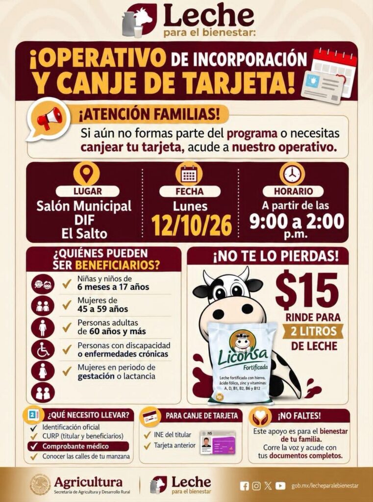 Activan abasto de Leche para el Bienestar en Durango Activan abasto de Leche para el Bienestar en Durango